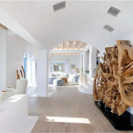 Stunning Mykonos 7 Bedrooms Rosella Private Pool Modern Interiors Pouli Villa