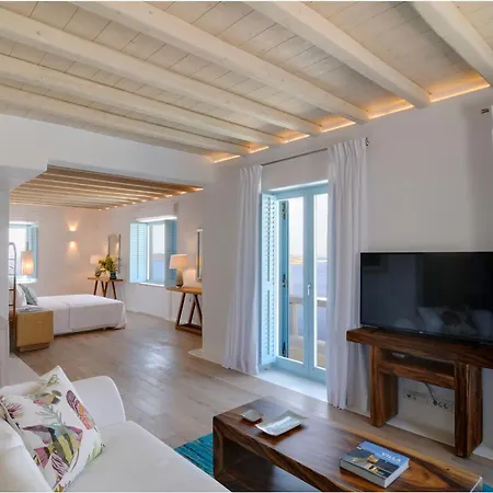 Stunning Mykonos 7 Bedrooms Rosella Private Pool Modern Interiors Pouli Villa